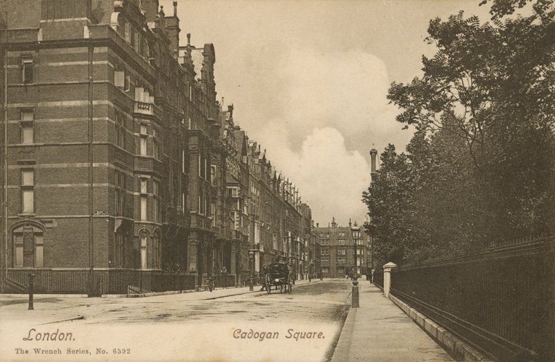 Cadogan Square, Londres (foto a p/b) de English Photographer