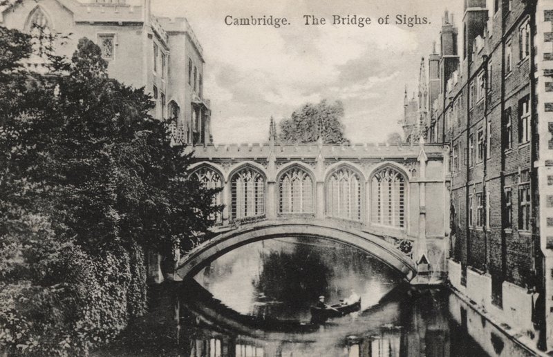 Cambridge, The Bridge Of Sighs (foto a p/b) de English Photographer