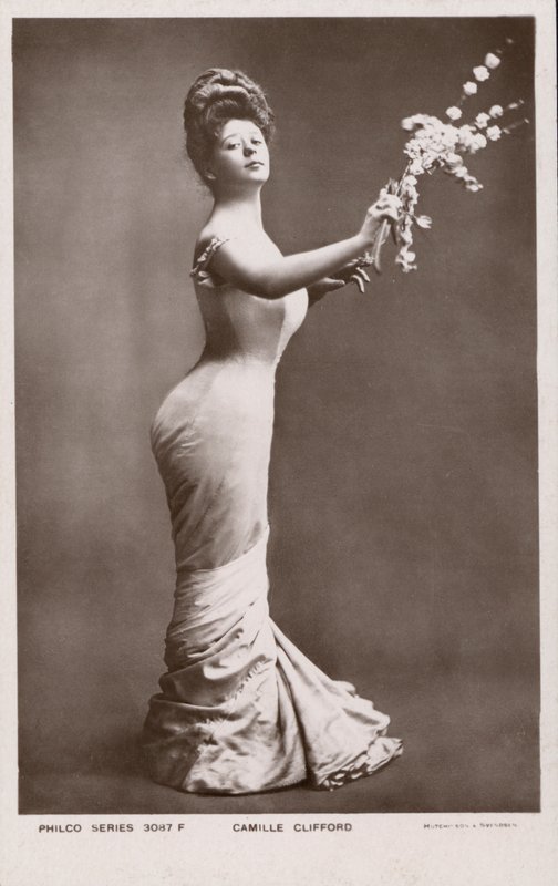 Camille Clifford, a Gibson Girl original (foto a p/b) de English Photographer