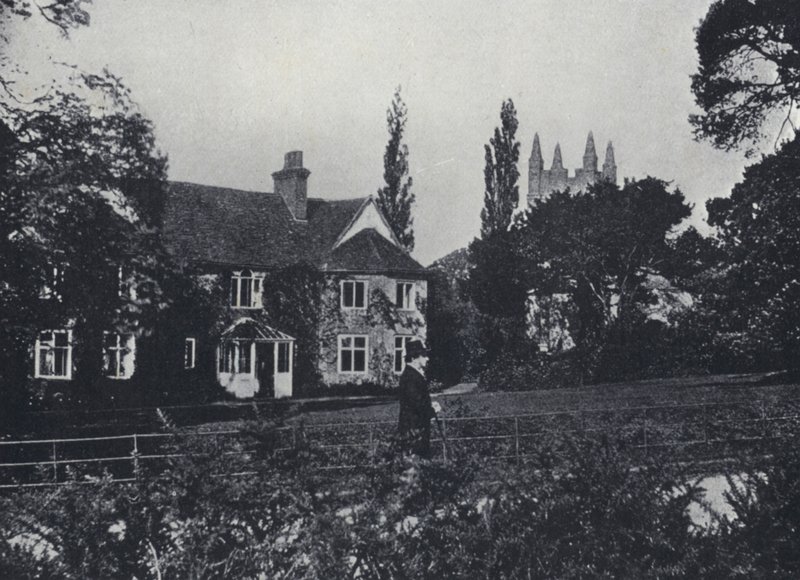 Canon Kingsley and his Home, Eversley Rectory, Hampshire (foto a p/b) de English Photographer