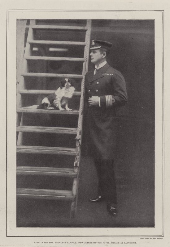 Capitão, o honorável Hedworth Lambton, que comandou a Brigada Naval em Ladysmith de English Photographer
