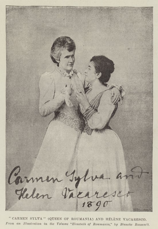 Carmen Sylva (Rainha da Roumania) e Helene Vacaresco de English Photographer