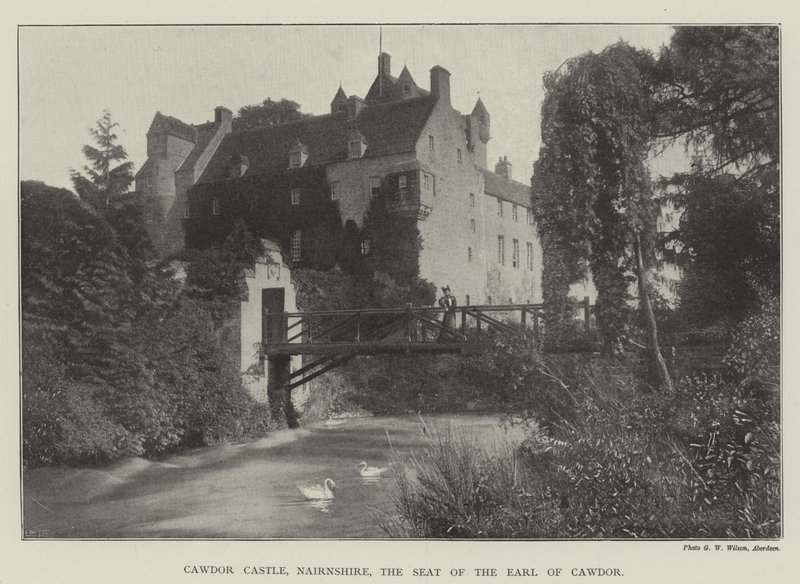 Castelo de Cawdor, Nairnshire, o assento do conde de Cawdor de English Photographer