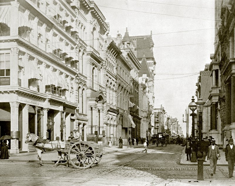Chestnut Street, Philadelphia (foto a p/b) de English Photographer