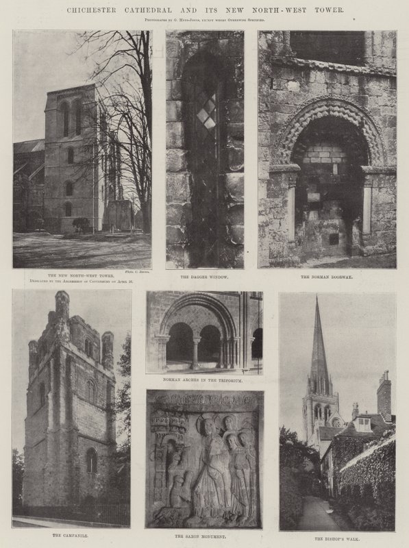Catedral de Chichester e sua nova torre noroeste de English Photographer