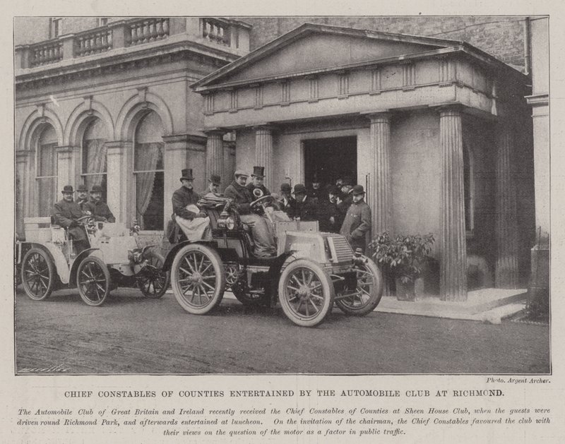 Chefe de condados de condados entretidos pelo Automobile Club em Richmond de English Photographer