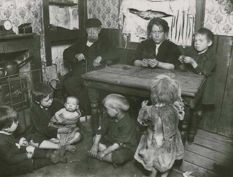 Pobreza infantil, Londres de English Photographer