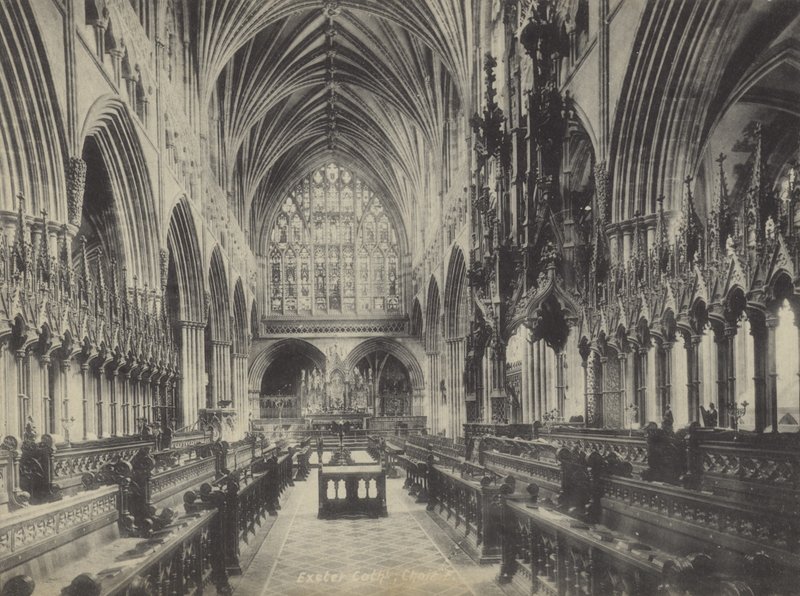 Coro, Exeter Cathedral, Devon de English Photographer