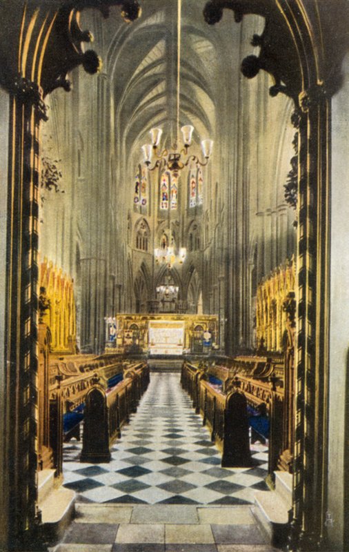 Coro de debaixo do sótão do órgão, Abadia de Westminster, Londres (foto) de English Photographer