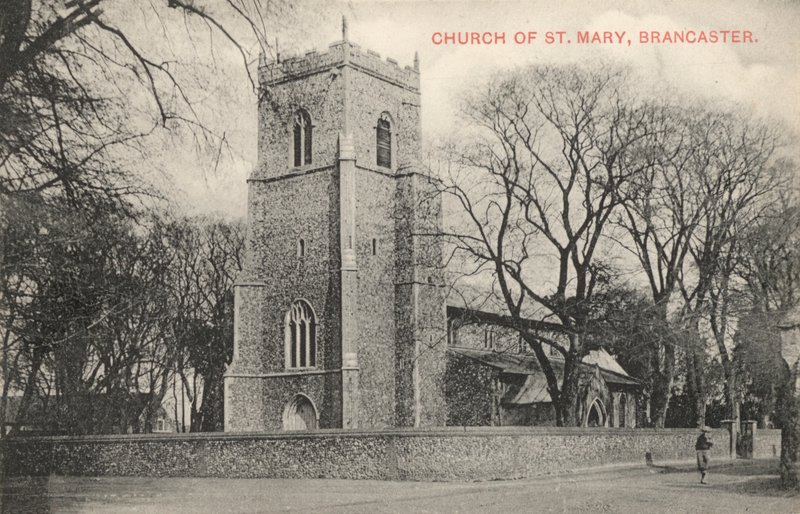 Igreja de Santa Maria, Brancaster, Norfolk (foto a p/b) de English Photographer
