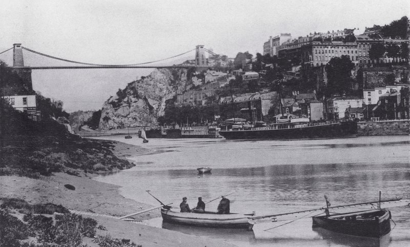 Clifton e Ponte de Suspensão (foto a p/b) de English Photographer