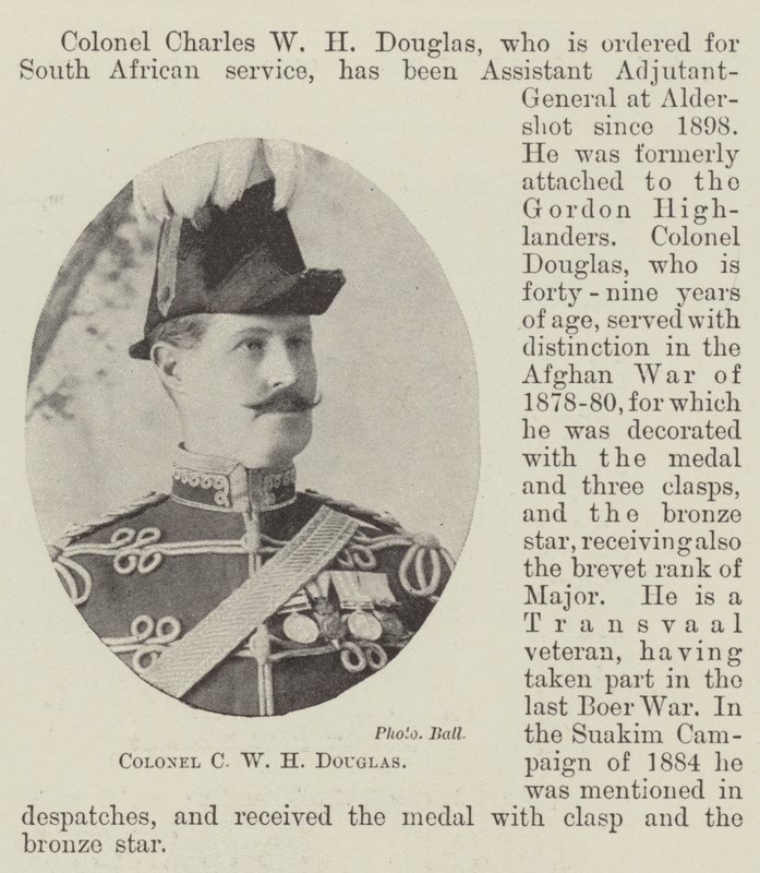 Coronel CWH Douglas de English Photographer
