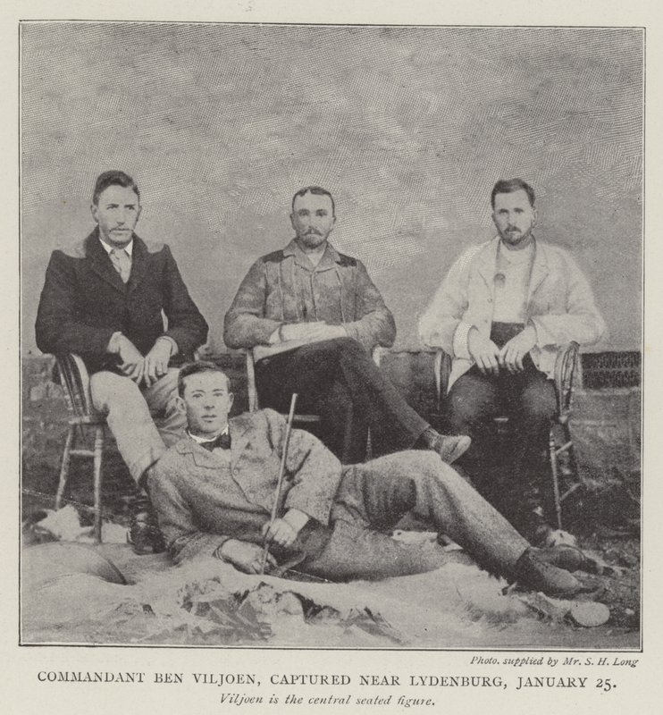 Comandante Ben Viljoen, capturado perto de Lydenburg, 25 de janeiro de English Photographer