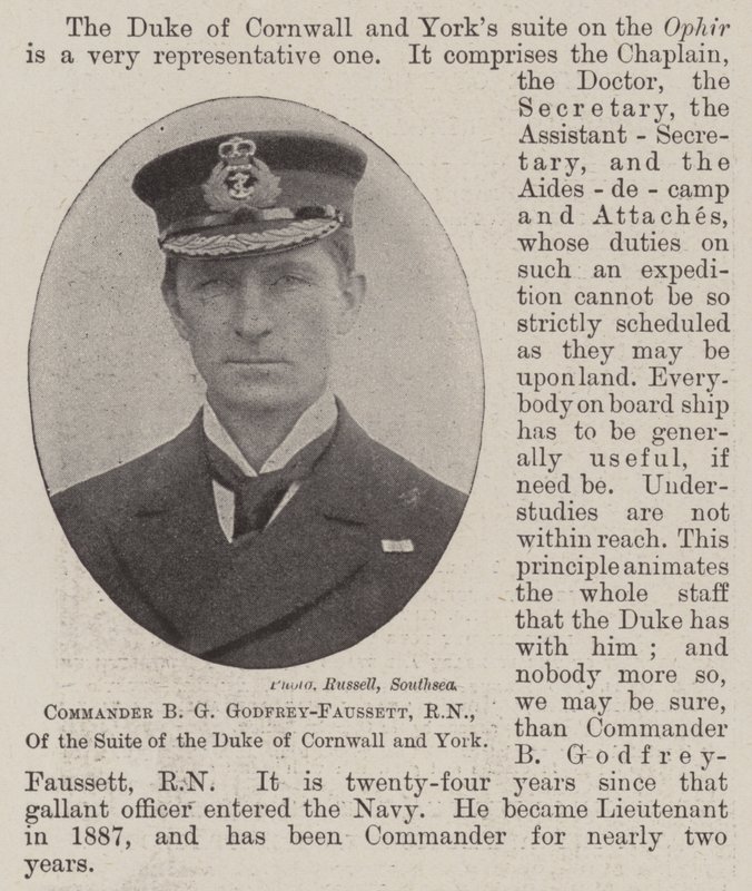 Comandante BG Godfrey-Faussett, RN, da Suíte do Duque da Cornualha e York de English Photographer
