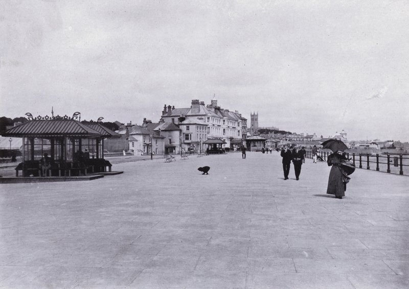 Cornwall: A Promenade, Penzance (foto a p/b) de English Photographer