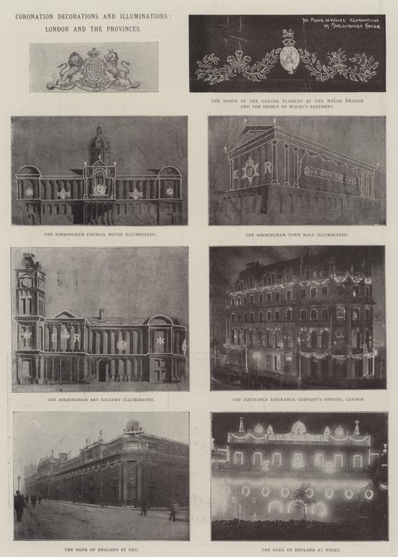 Decorações e Iluminações de Coroação, Londres e as Províncias de English Photographer