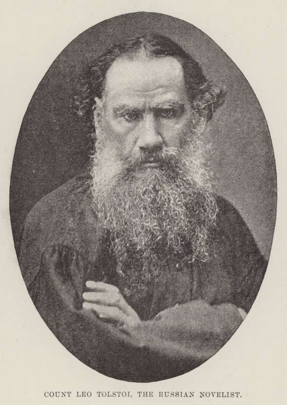 Conde Leo Tolstoi, o romancista russo de English Photographer