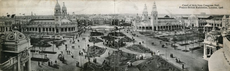 Tribunal das Artes do Congresso Municipal, Exposição Franco-Britânica, Londres, 1908 de English Photographer