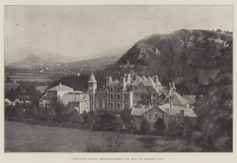 Craig-y-Nos Castle, Brecknockshire, o assento de Madame Patti de English Photographer