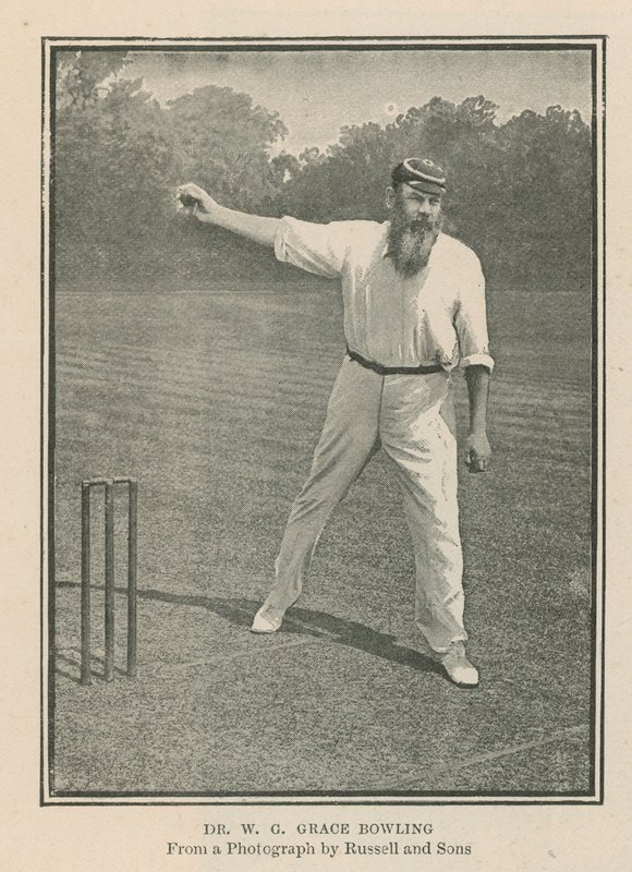 Jogador de críquete Dr WG Grace de English Photographer