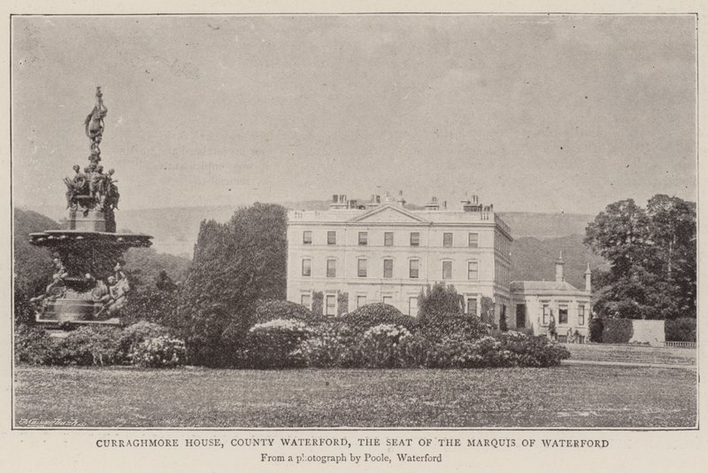 Curraghmore House, Condado de Waterford, a sede do Marquês de Waterford de English Photographer
