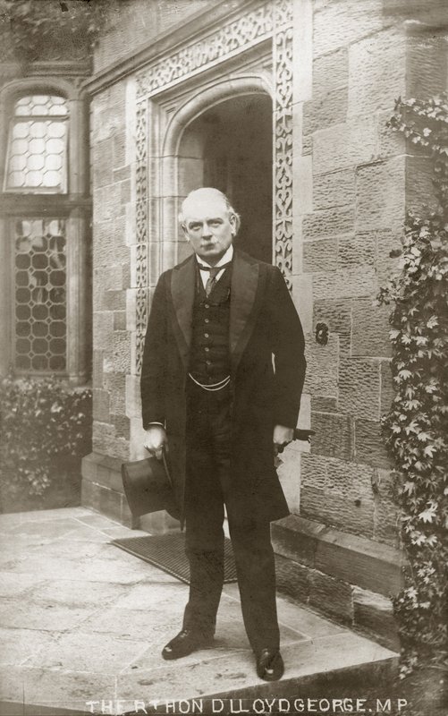 David Lloyd George, político liberal galês (foto a p/b) de English Photographer