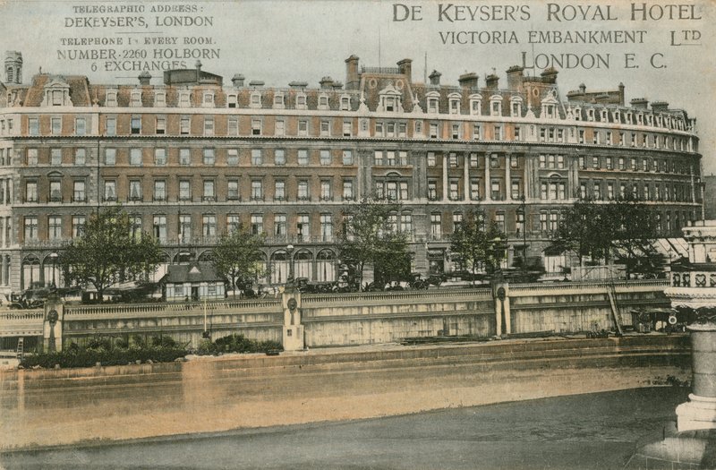 De Keysers Royal Hotel, Victoria Embankment, CE de English Photographer