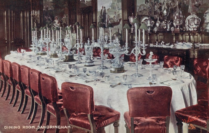 Sala de jantar na Sandringham House, Norfolk (foto) de English Photographer