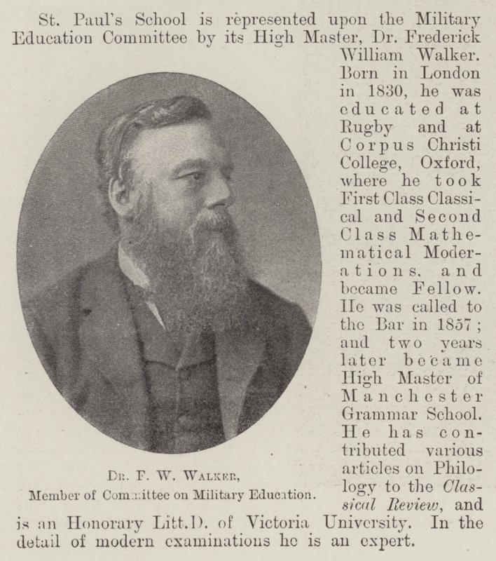 Dr. FW Walker, Membro da Comissão de Educação Militar de English Photographer