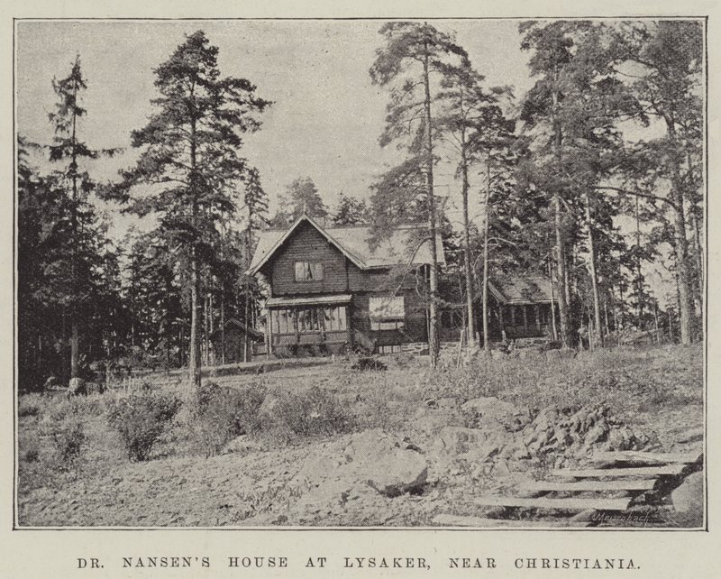 Dr. Nansens House em Lysaker, perto de Christiania de English Photographer