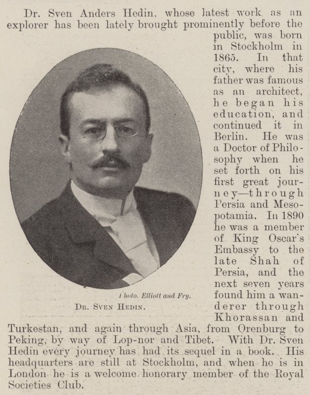 Dr. Sven Hedin de English Photographer