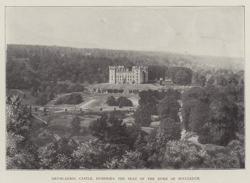 Castelo de Drumlanrig, Dumfries, a sede do duque de Buccleuch de English Photographer