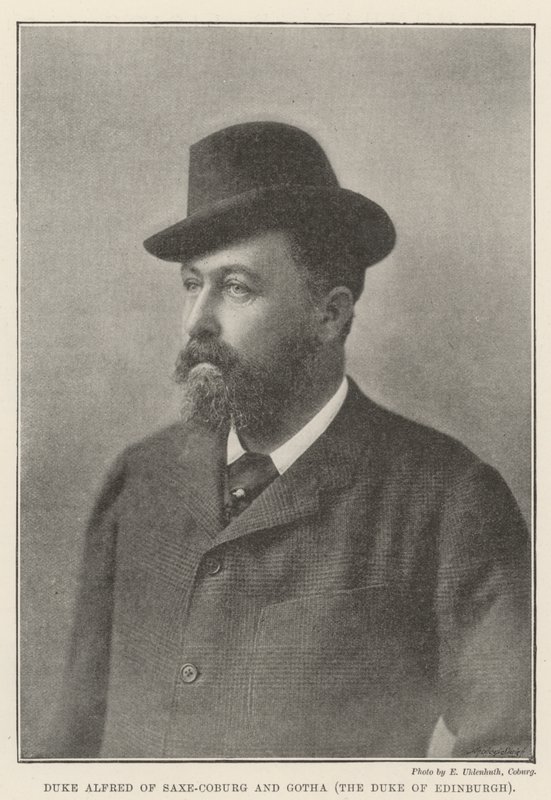 Duque Alfred de Saxe-Coburg e Gotha, o duque de Edimburgo de English Photographer