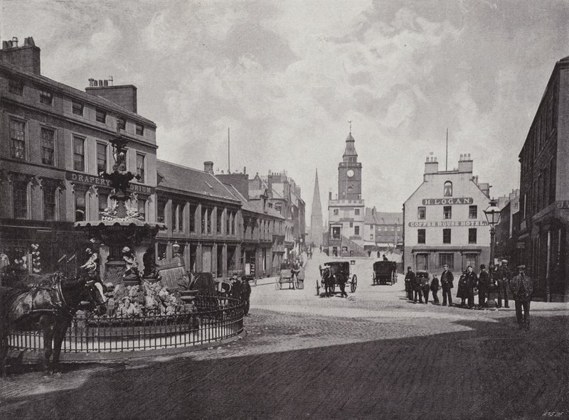Dumfries, rua principal de English Photographer