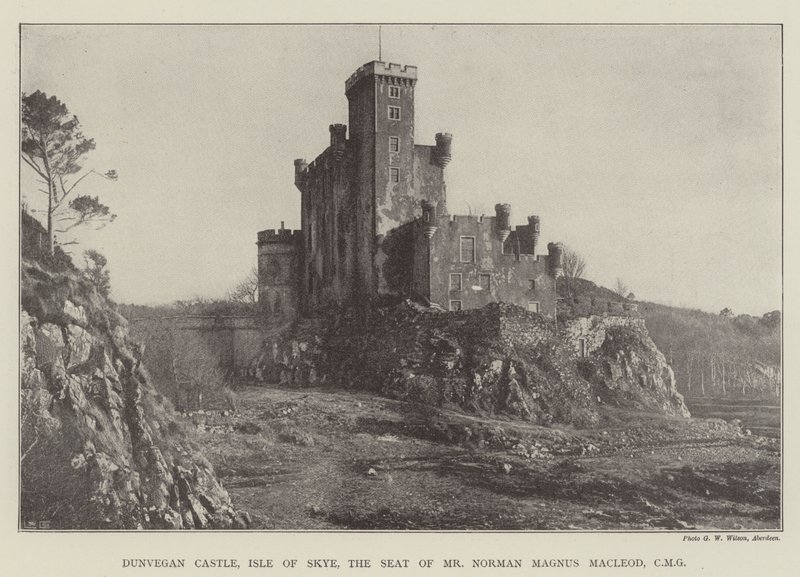 Castelo de Dunvegan, Ilha de Skye, a sede do Sr. Norman Magnus Macleod, CMG de English Photographer
