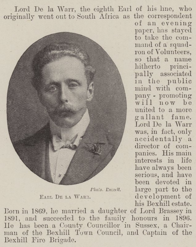 Earl De la Warr de English Photographer