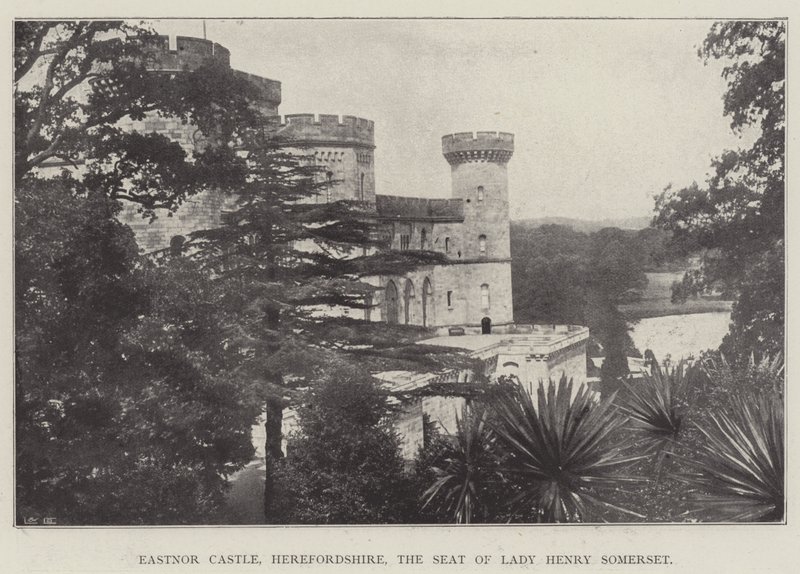 Castelo de Eastnor, Herefordshire, a sede da senhora Henry Somerset de English Photographer