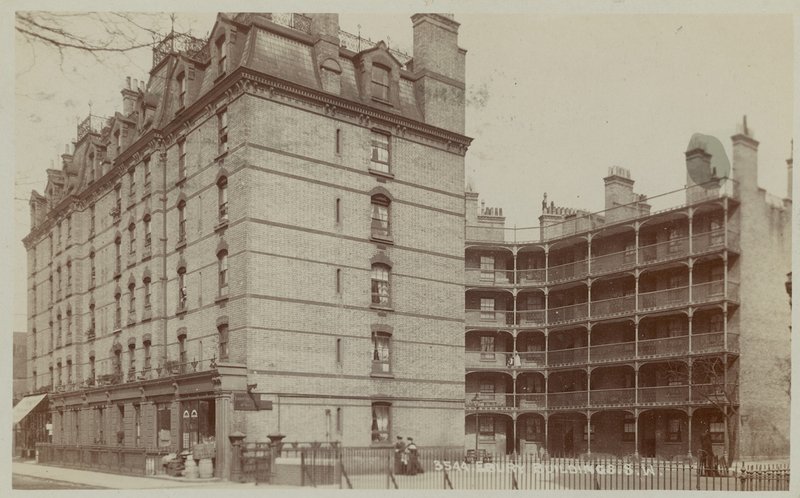 Edifícios de Ebury na estrada de Pimlico de English Photographer