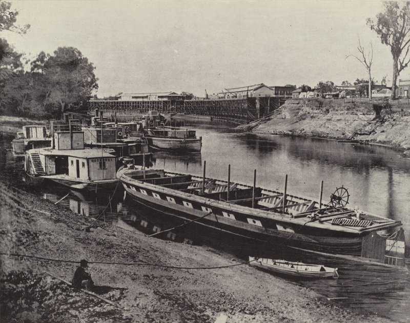 Echuca Wharf, Rio Murray de English Photographer