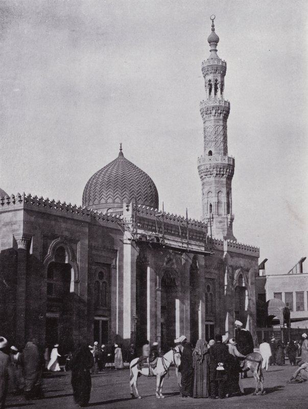 Egito: Mosque-Es-Seiydeh Zenab, Nossa Senhora Zenab (foto a p/b) de English Photographer