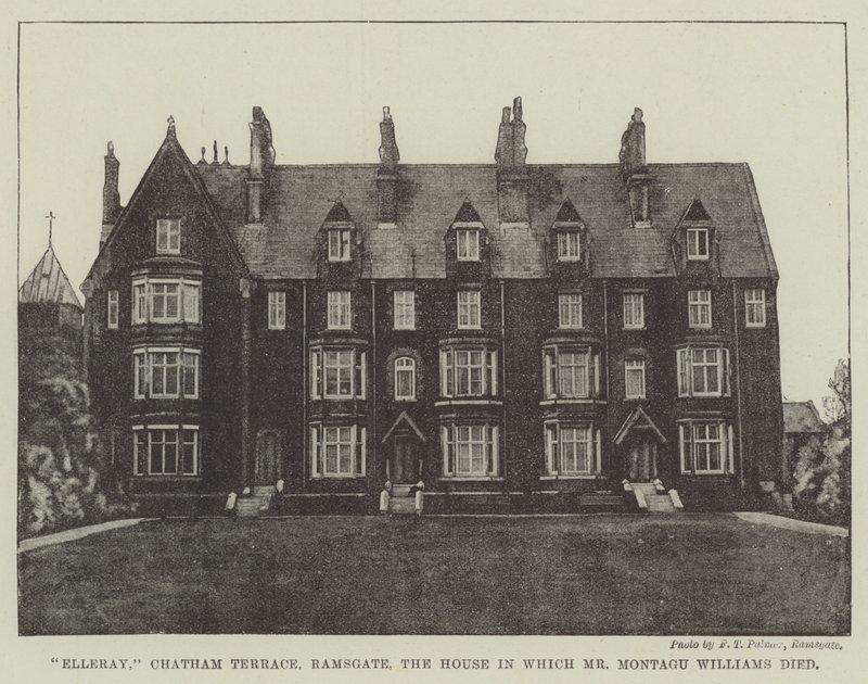 Elleray, Chatham Terrace, Ramsgate, a casa em que o Sr. Montagu Williams morreu de English Photographer