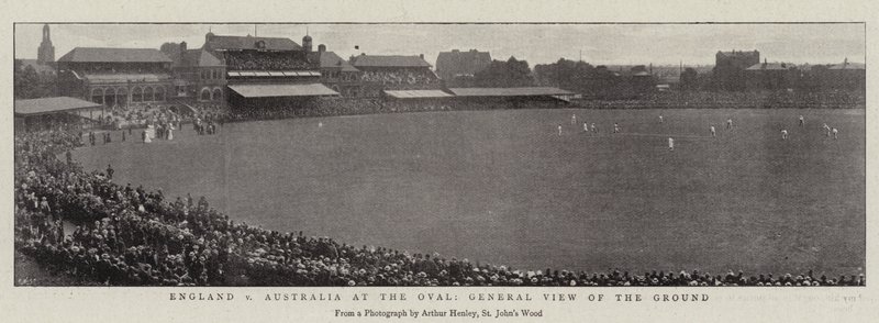 Inglaterra v Austrália no Oval, visão geral do solo de English Photographer