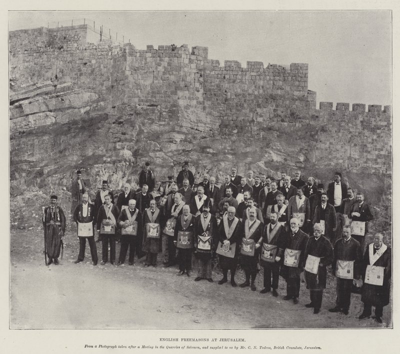 Inglês maçons em Jerusalém de English Photographer