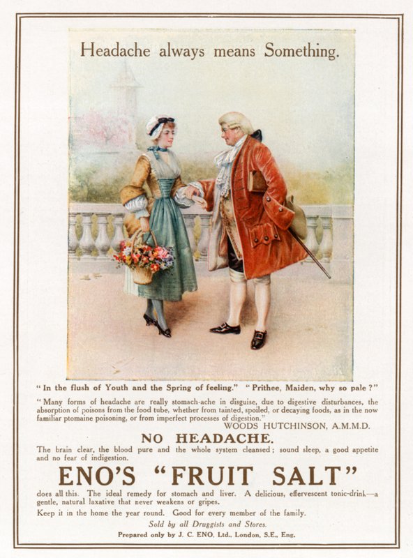 Sal de frutas Enos. Propaganda de English Photographer