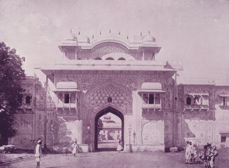 Entrada, maharajahs, palácio, jeypore de English Photographer
