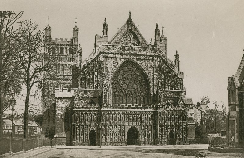 Catedral de Exeter, Frente Oeste de English Photographer