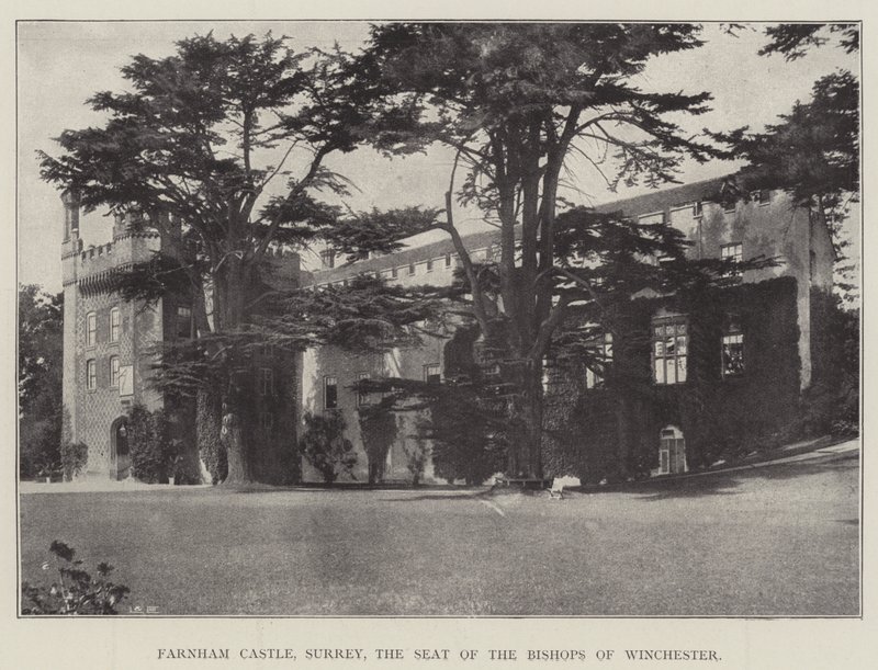 Farnham Castle, Surrey, a sede dos bispos de Winchester de English Photographer
