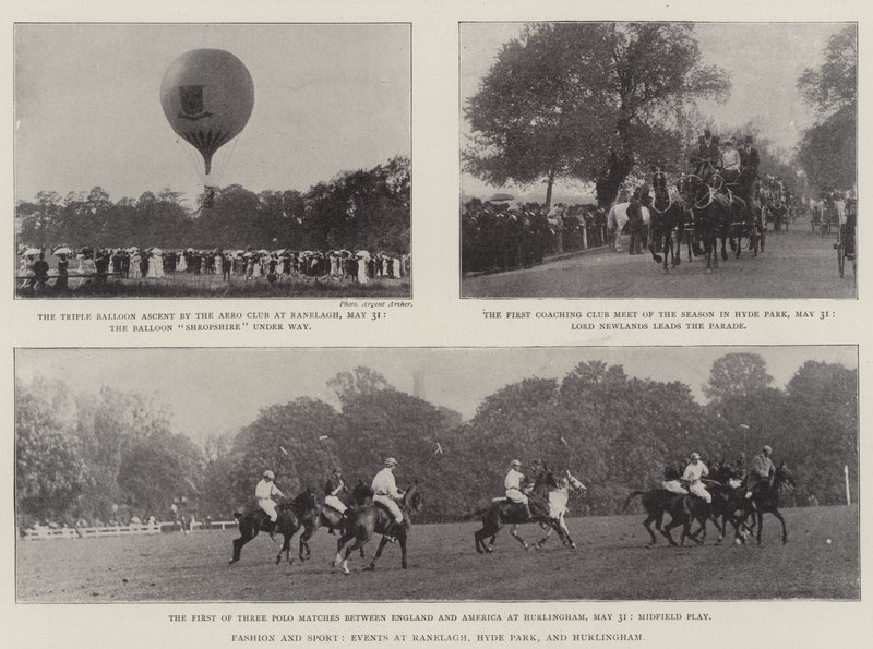 Moda e Esporte, Eventos em Ranelagh, Hyde Park e Hurlingham de English Photographer
