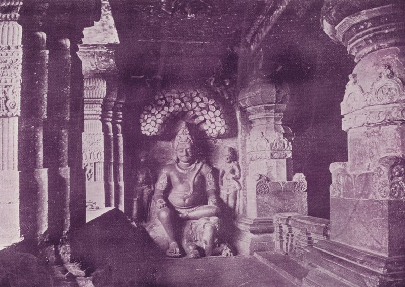 Figura de Indra, Ellora Caves de English Photographer