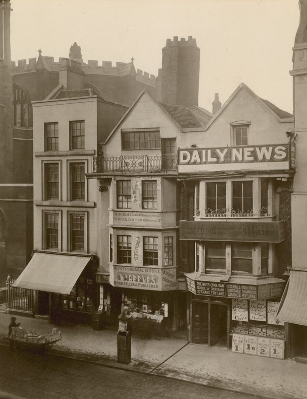 Fleet Street, Londres; lado norte com 184-186 Fleet Street de English Photographer